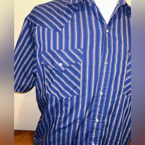 Ely Cattleman Pearl Snap Button Down Shirt - Size Large Tall - Picture 2 of 8